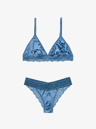 Silk Brazilian + Scrunched Silk Bralette