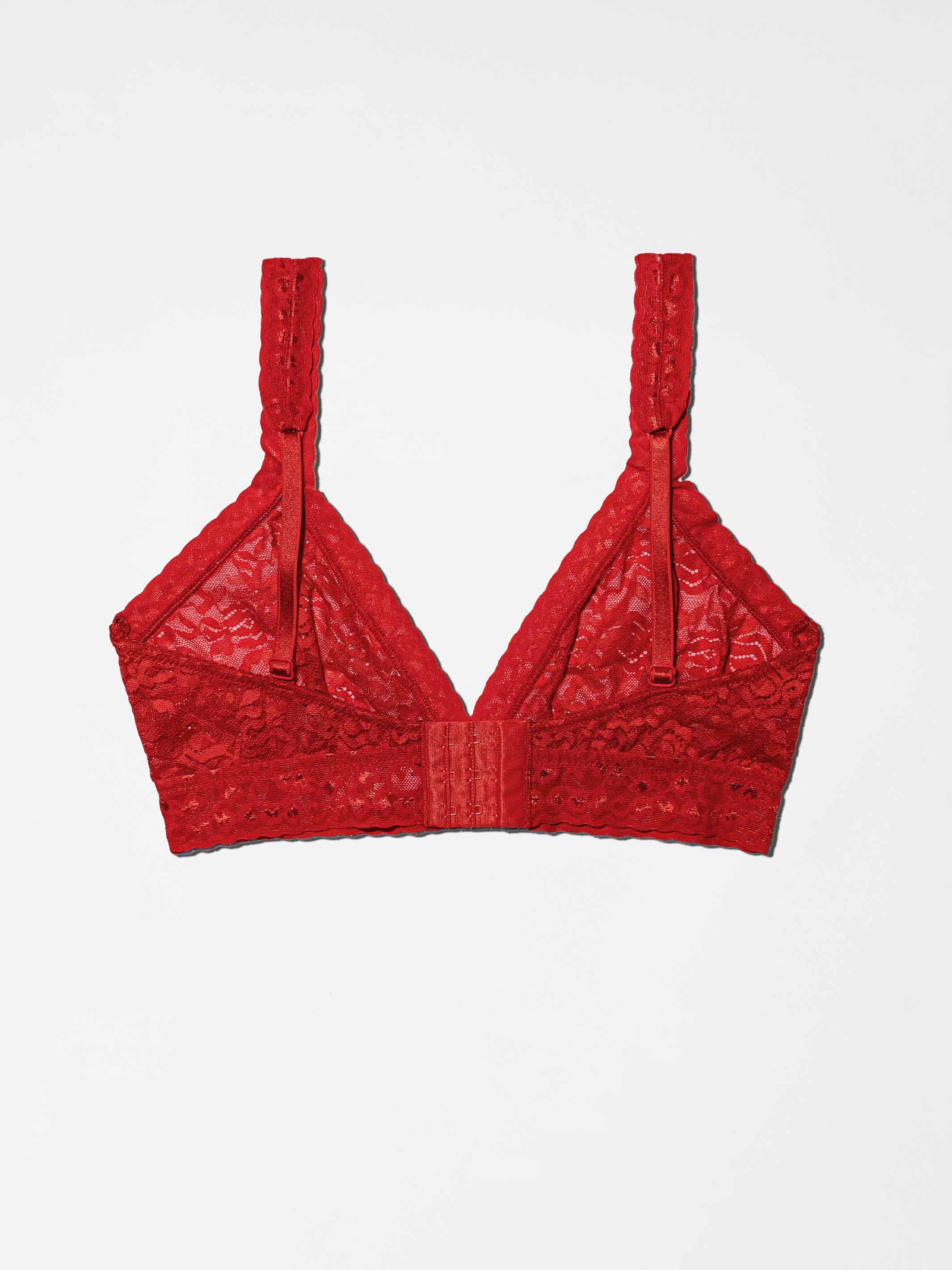 Lace Bralette - Haute Red