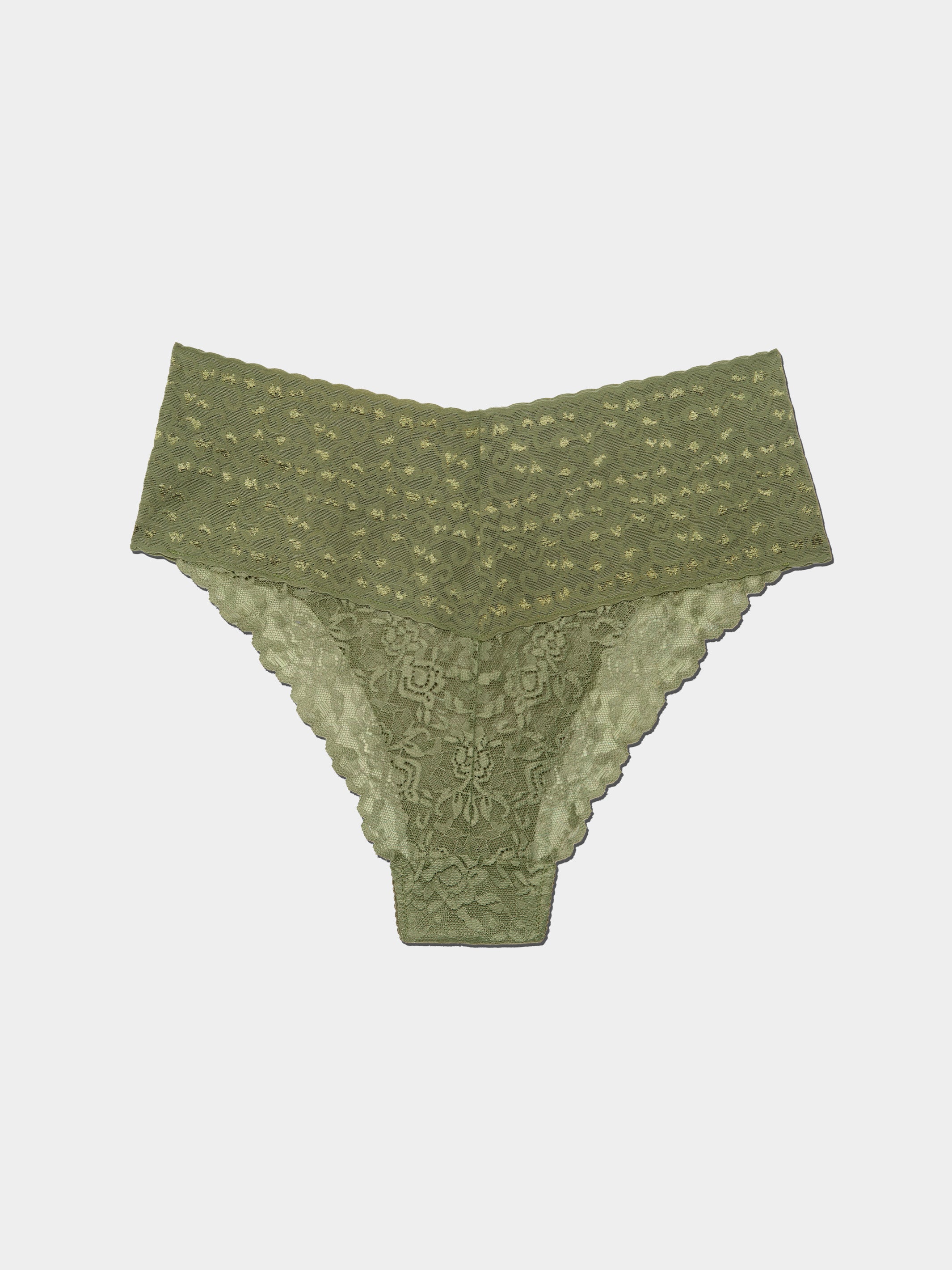 3 Pack High Waist Brazilian - Olive Essence