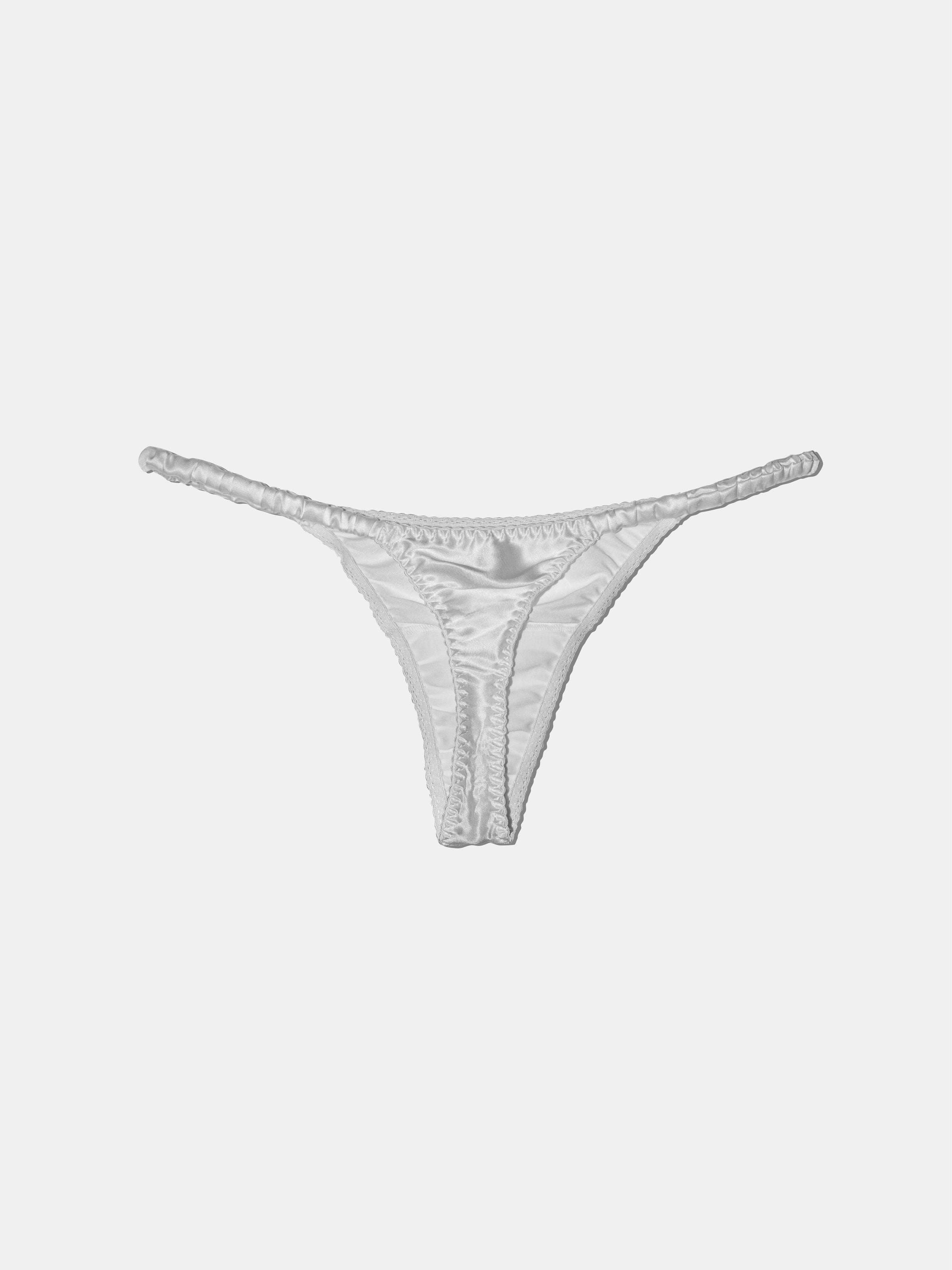 Silk G String - Pearl
