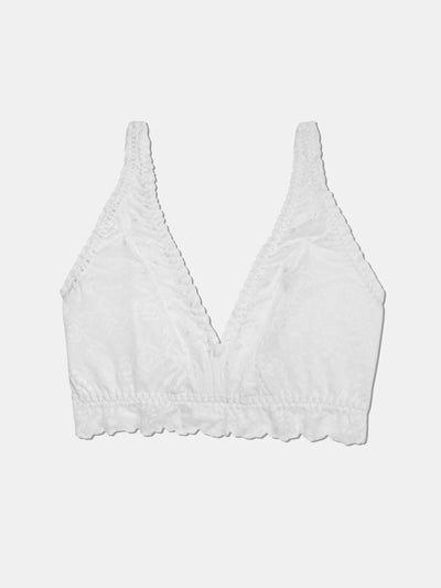Curvy Lace Bralette - Coconut White