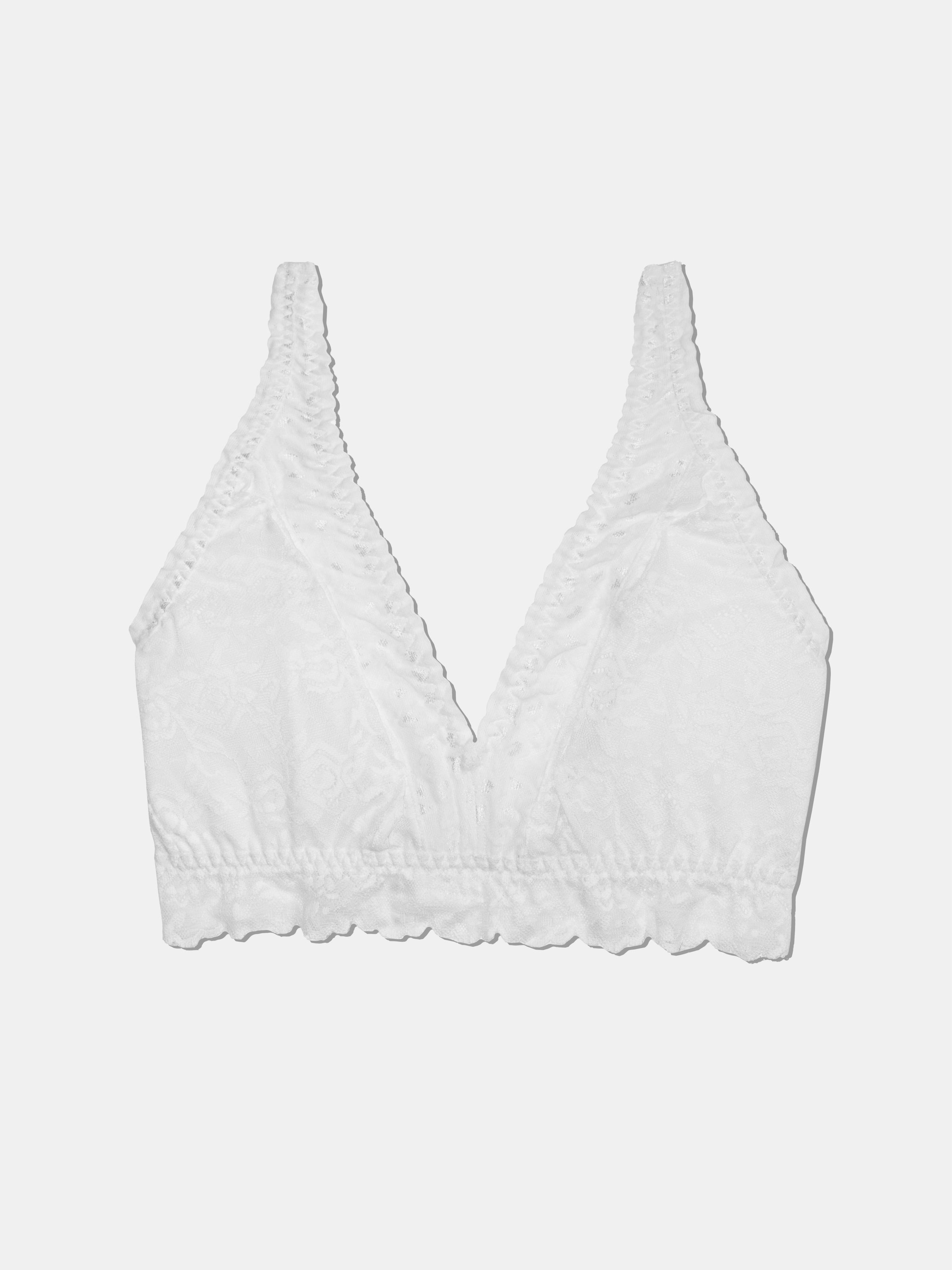 Curvy Lace Bralette - Coconut White