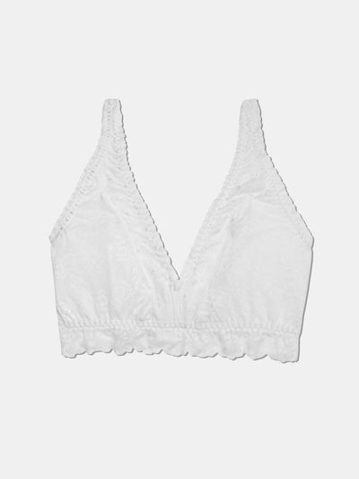 Curvy Lace Bralette - Coconut White