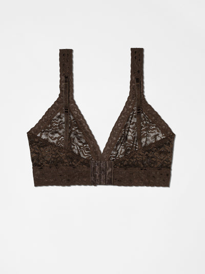 High Waist Thong + Lace Bralette - Umber