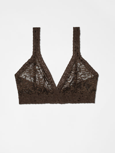 High Waist Thong + Lace Bralette - Umber