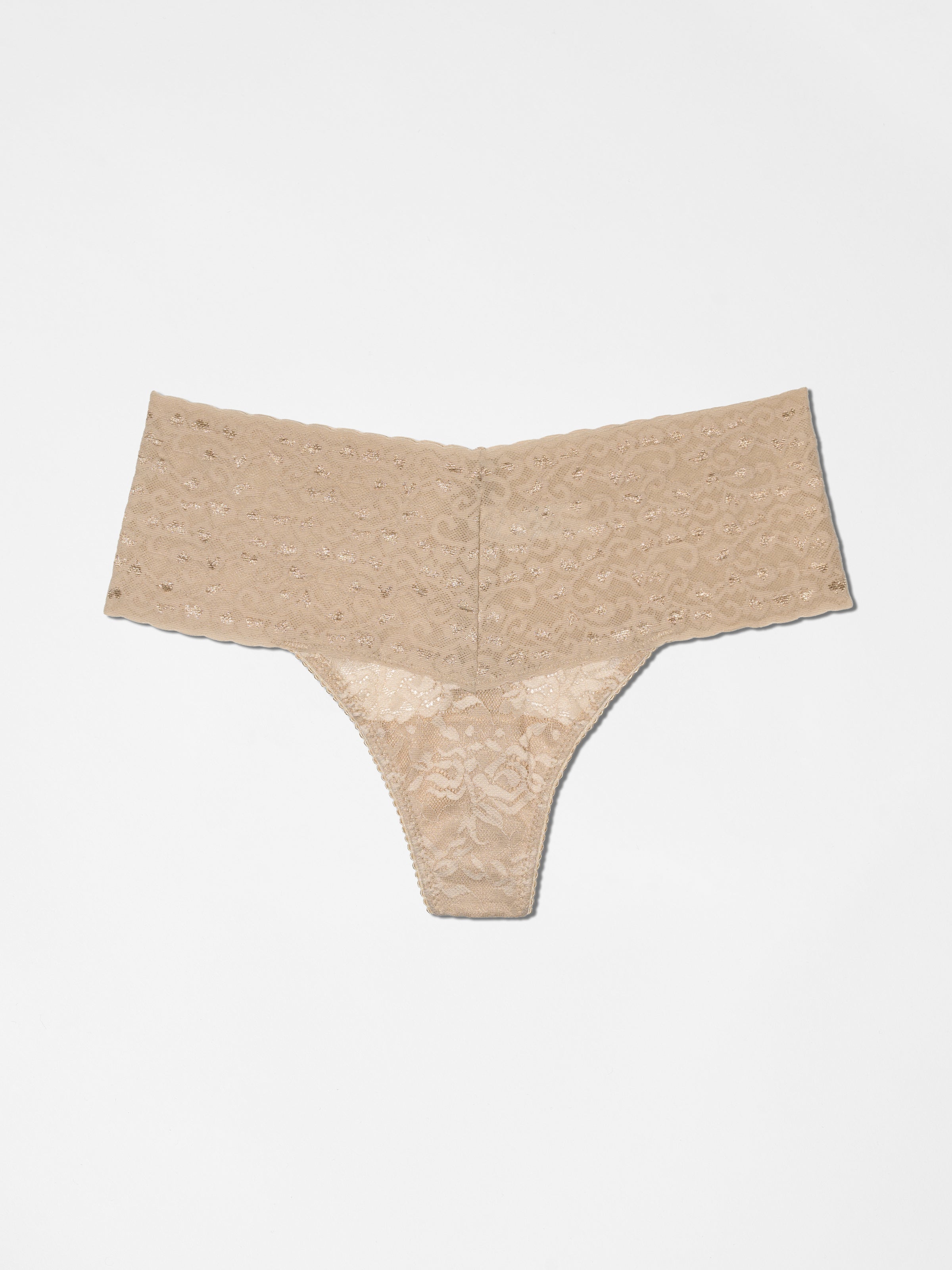 3 Pack High Waist Thong - Dune