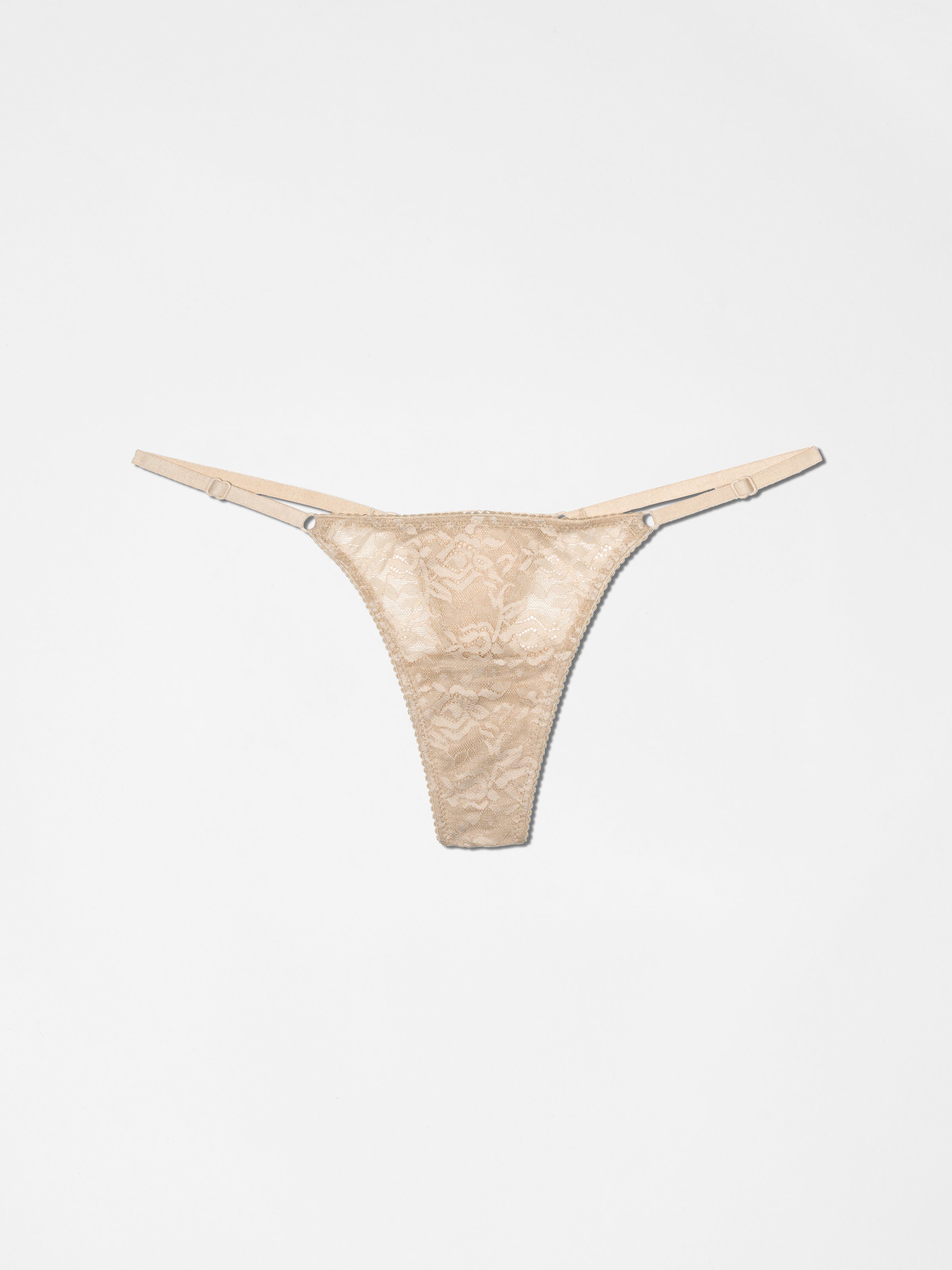 G String + Lace Bralette - Dune
