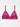 Scrunched Silk Bralette - Fuchsia Fever