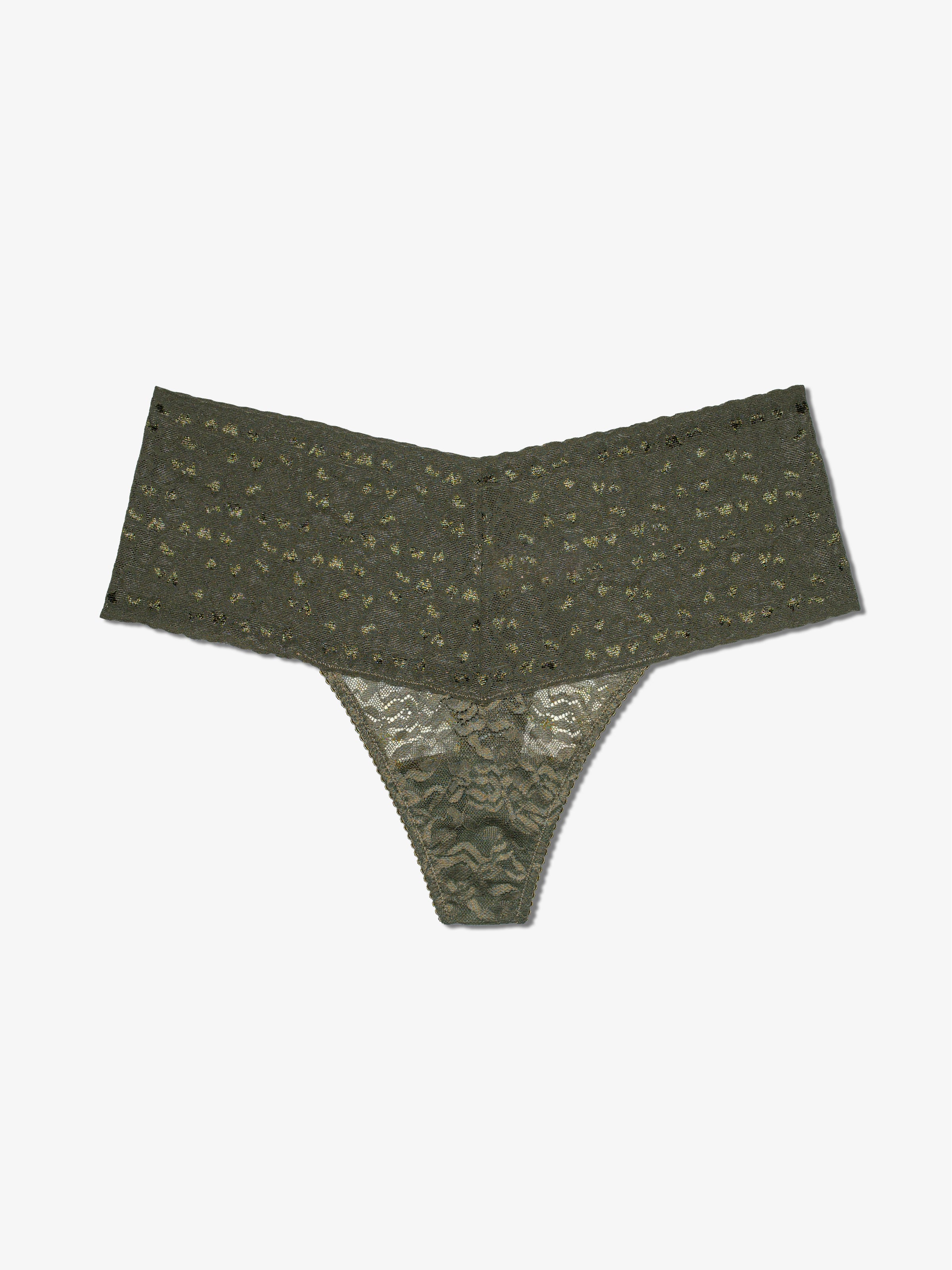 High Waist Thong - Forest Muse