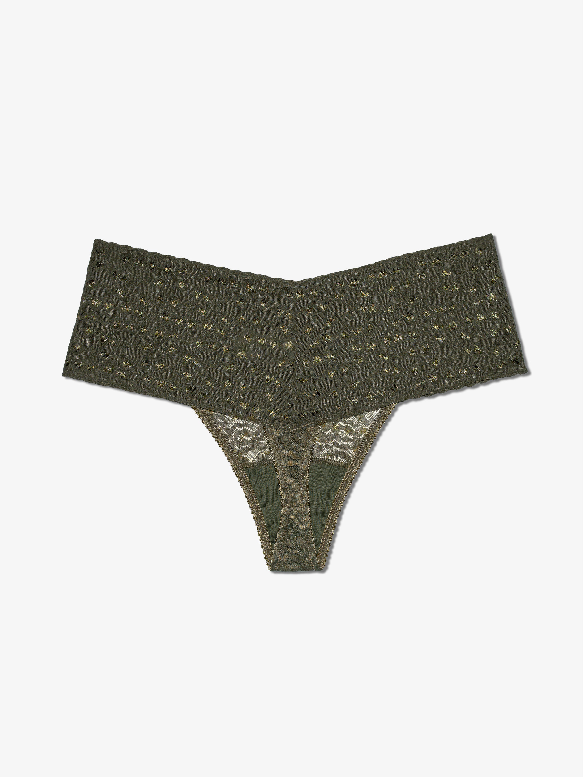 High Waist Thong - Forest Muse