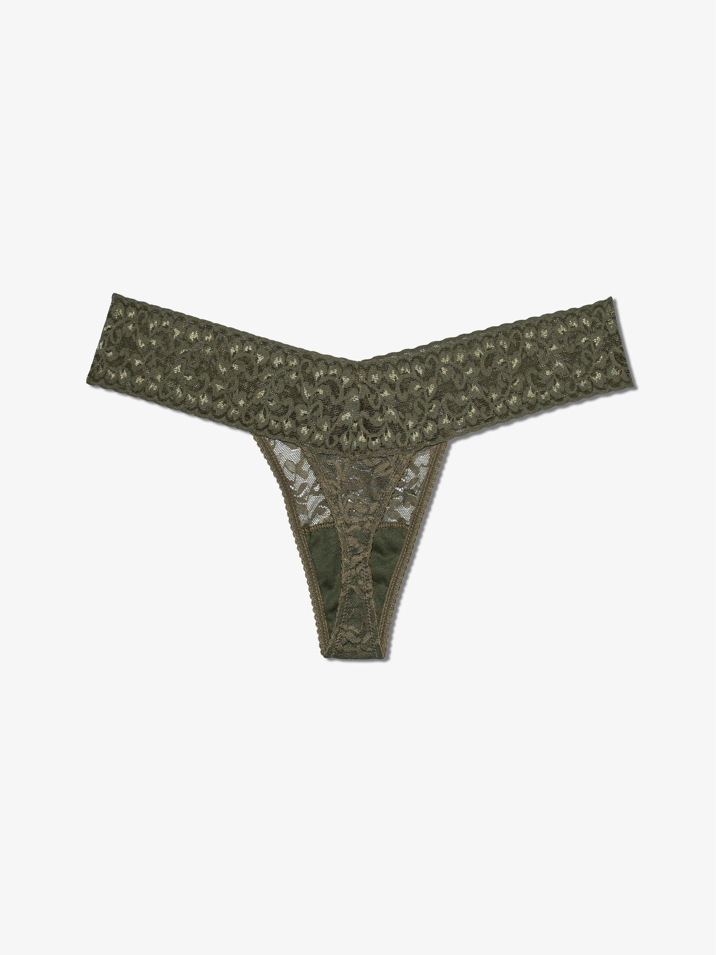 10 Pack Lace Thong - Forest Muse