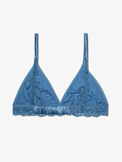 Scrunched Silk Bralette - Ice Queen