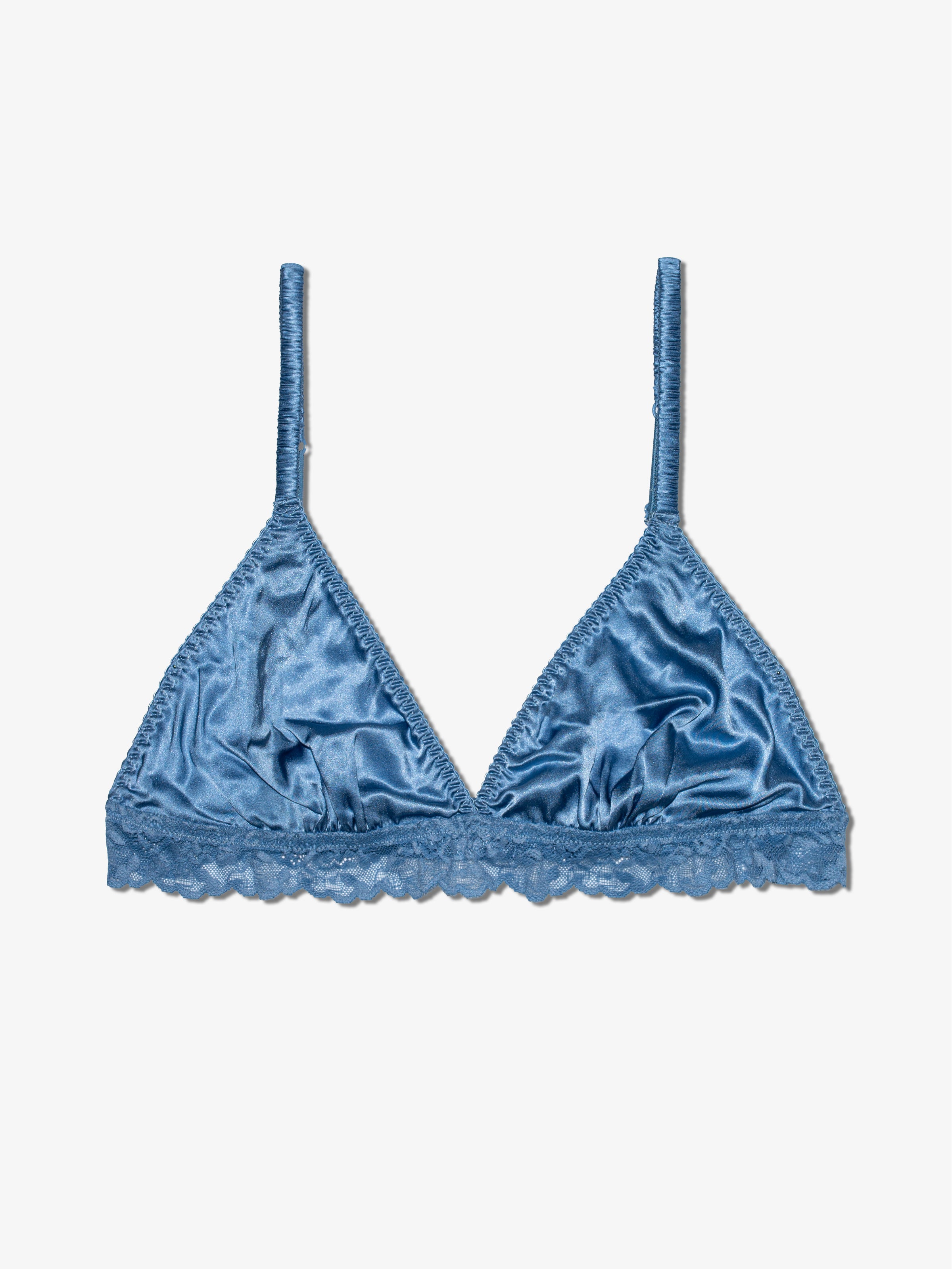 Scrunched Silk Bralette - Ice Queen
