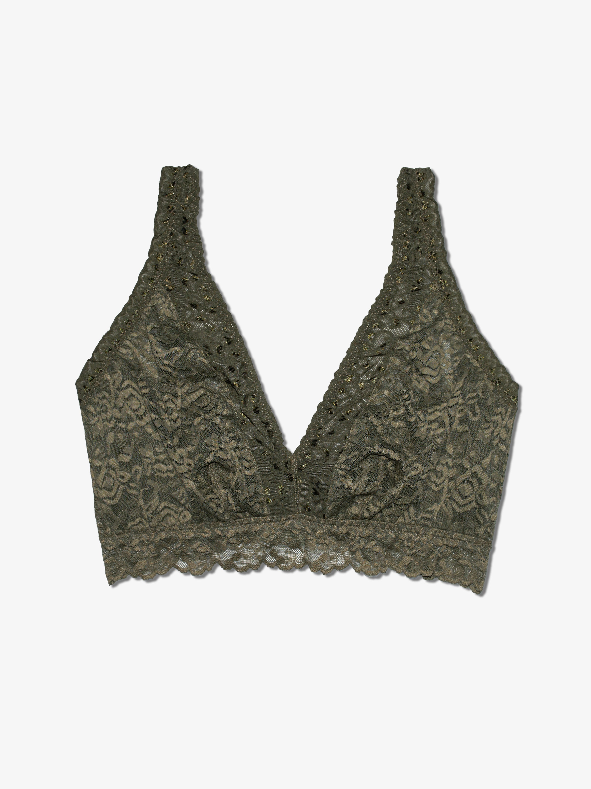 Curvy Lace Bralette - Forest Muse