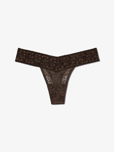 Lace Thong - Umber