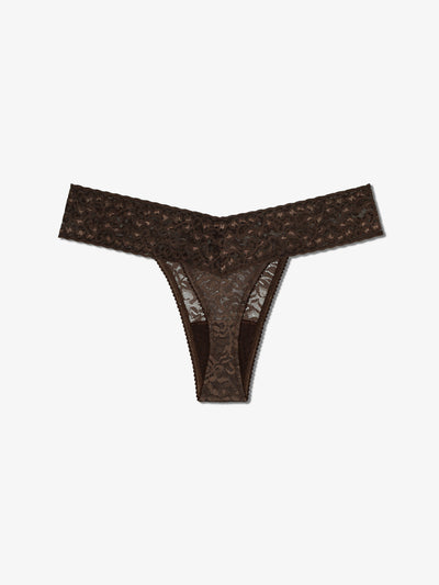 Lace Thong - Umber