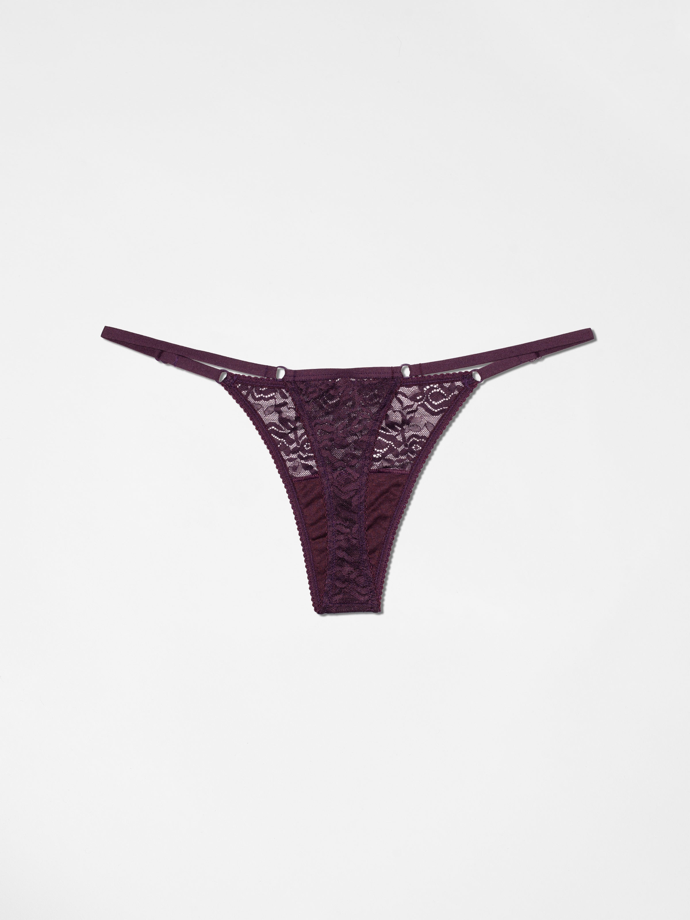 G String Italian Plum - Premium Lace Underwear | Lace Laboratory