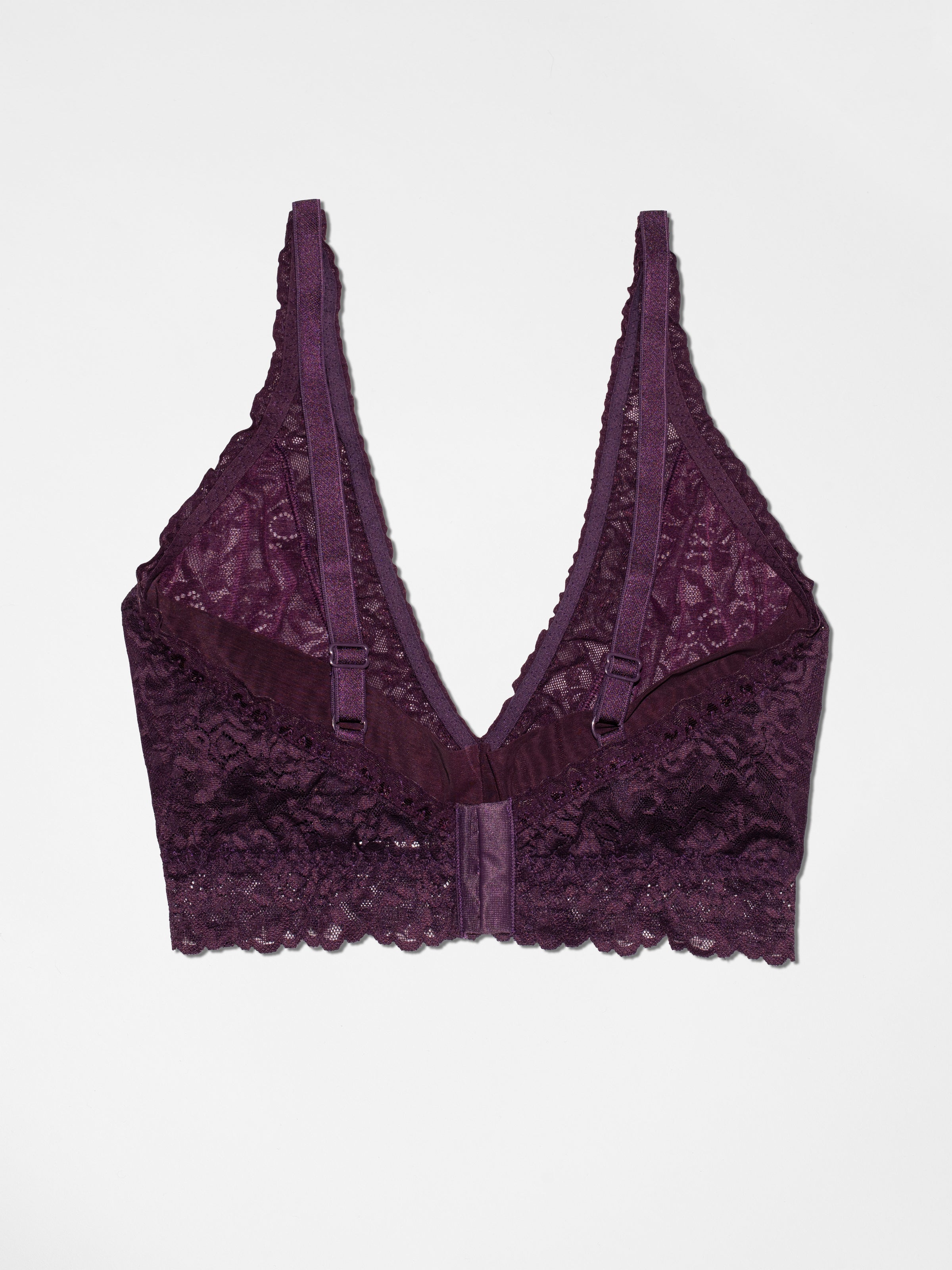 Curvy Lace Bralette - Italian Plum
