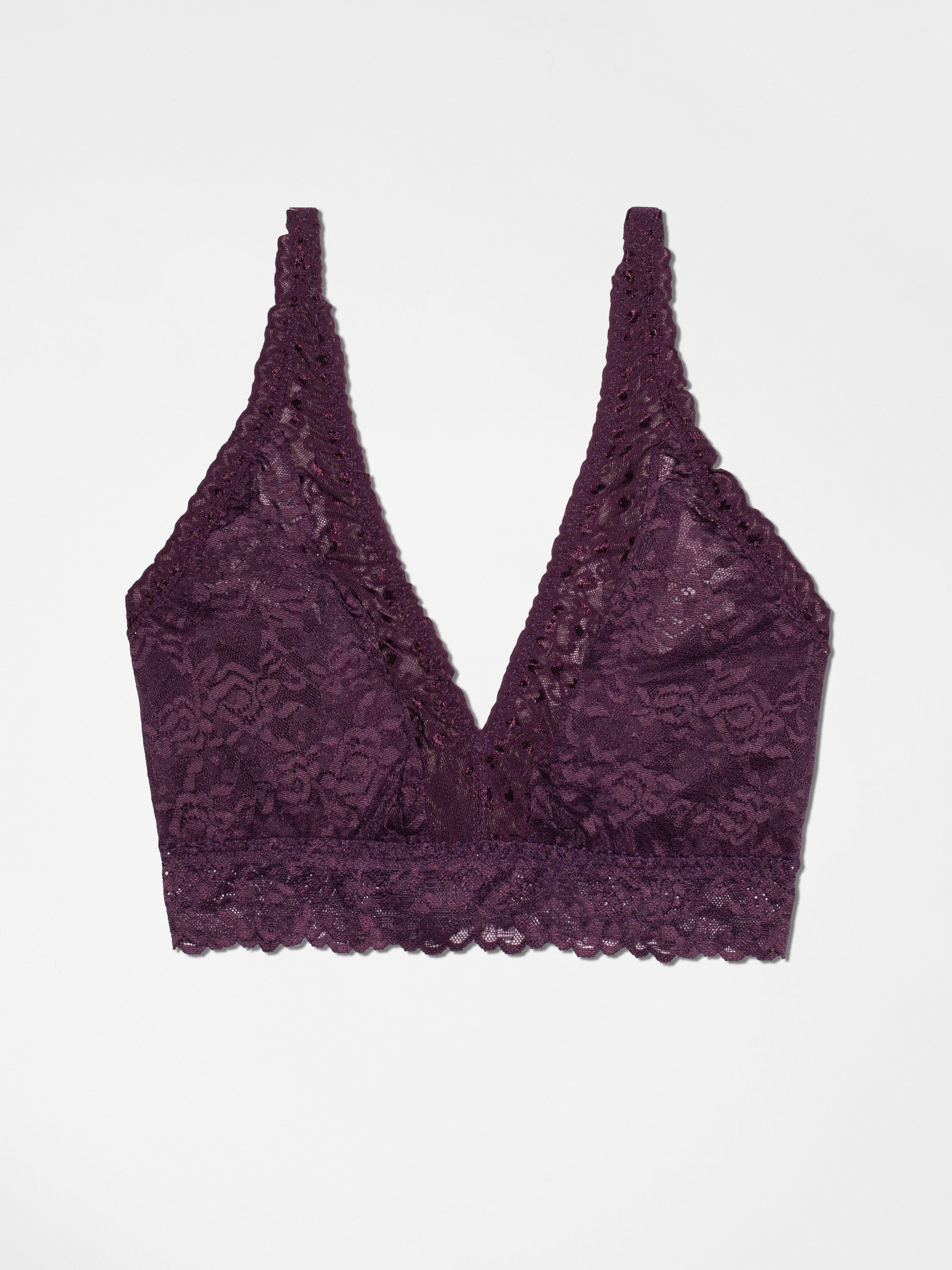 Curvy Lace Bralette - Italian Plum