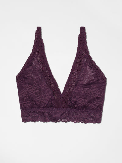 Curvy Lace Bralette - Italian Plum