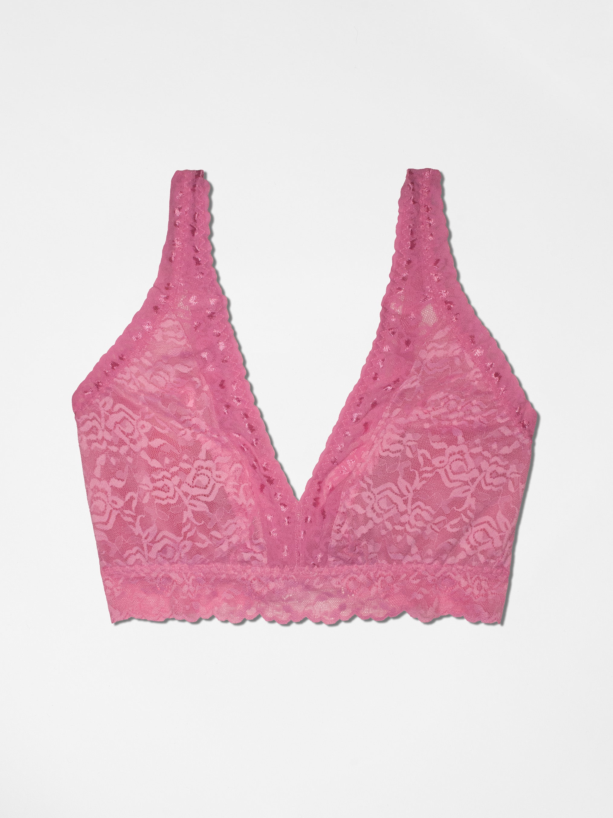 Curvy Lace Bralette - Bubblegum
