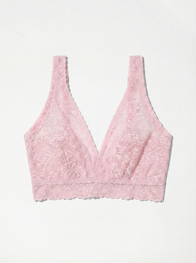 Curvy Lace Bralette - Candy Pink