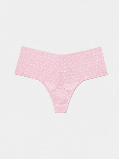 High Waist Thong - Candy Pink