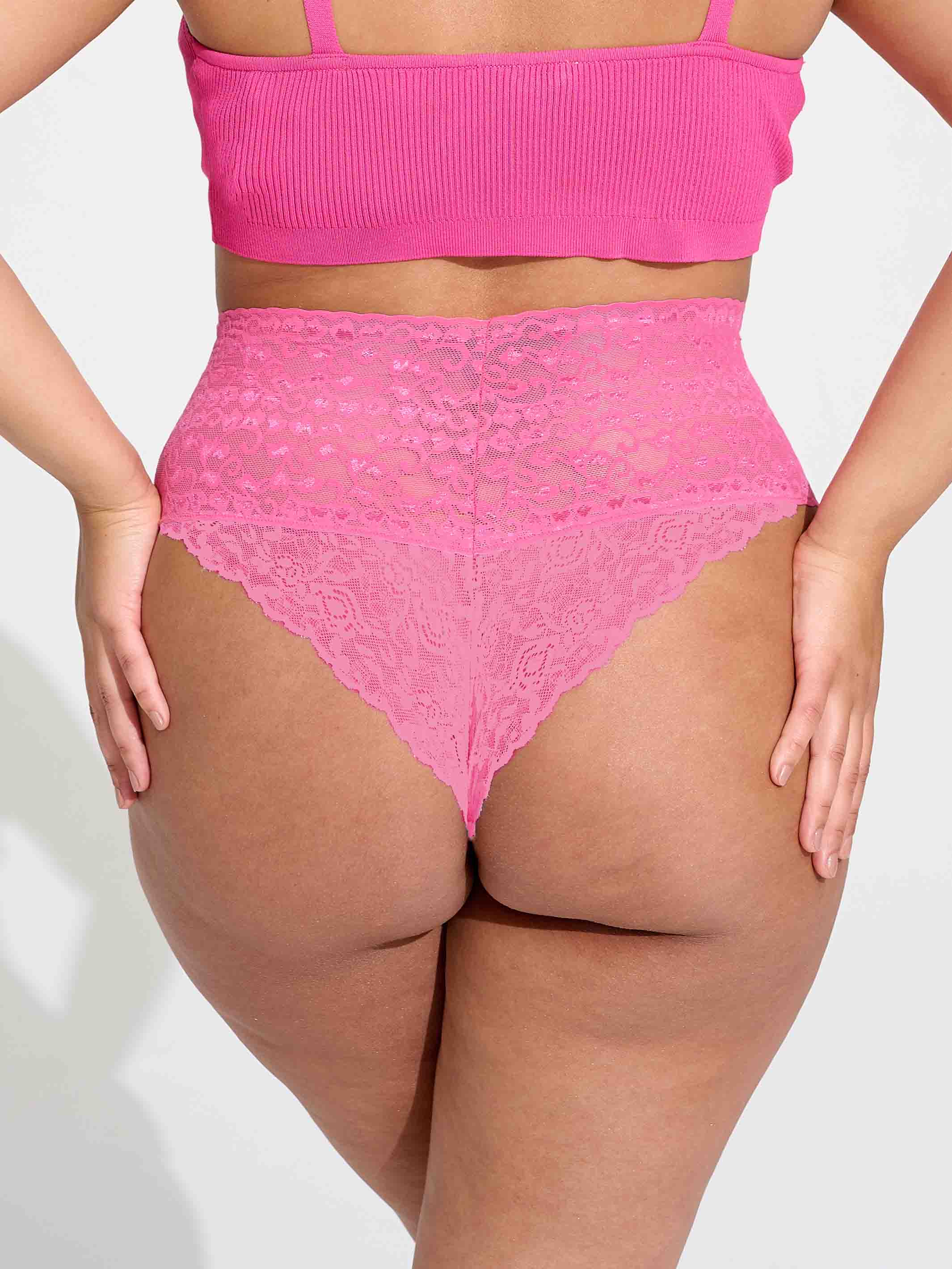 Brazilian LOOLA Slim High Skin Compression Corset Lace Panties