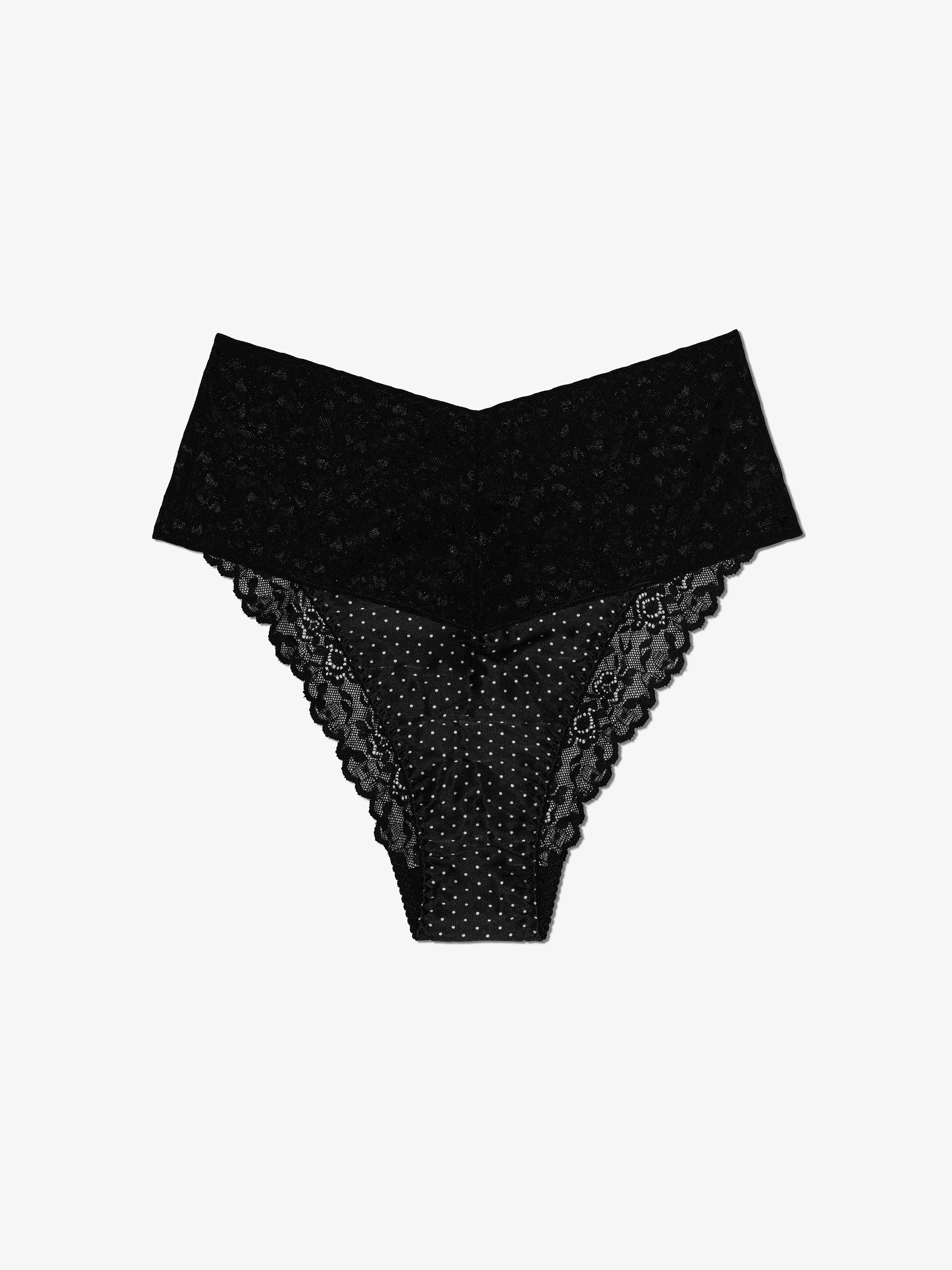 Silk High Waist Brazilian - Polka
