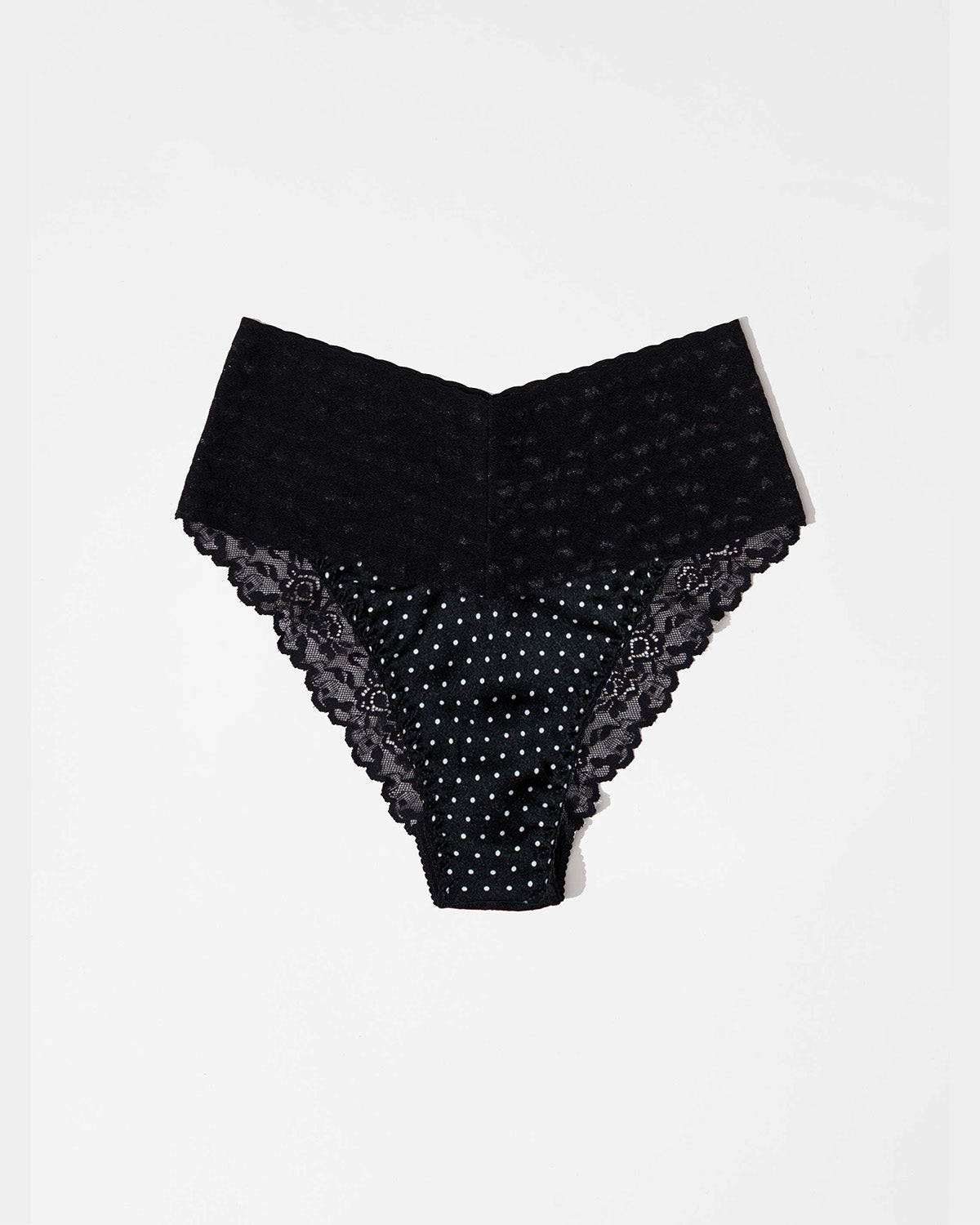 Silk High Waist Brazilian - Polka