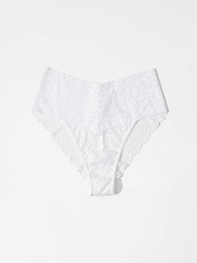 5 Pack High Waist Brazilian - Coconut White