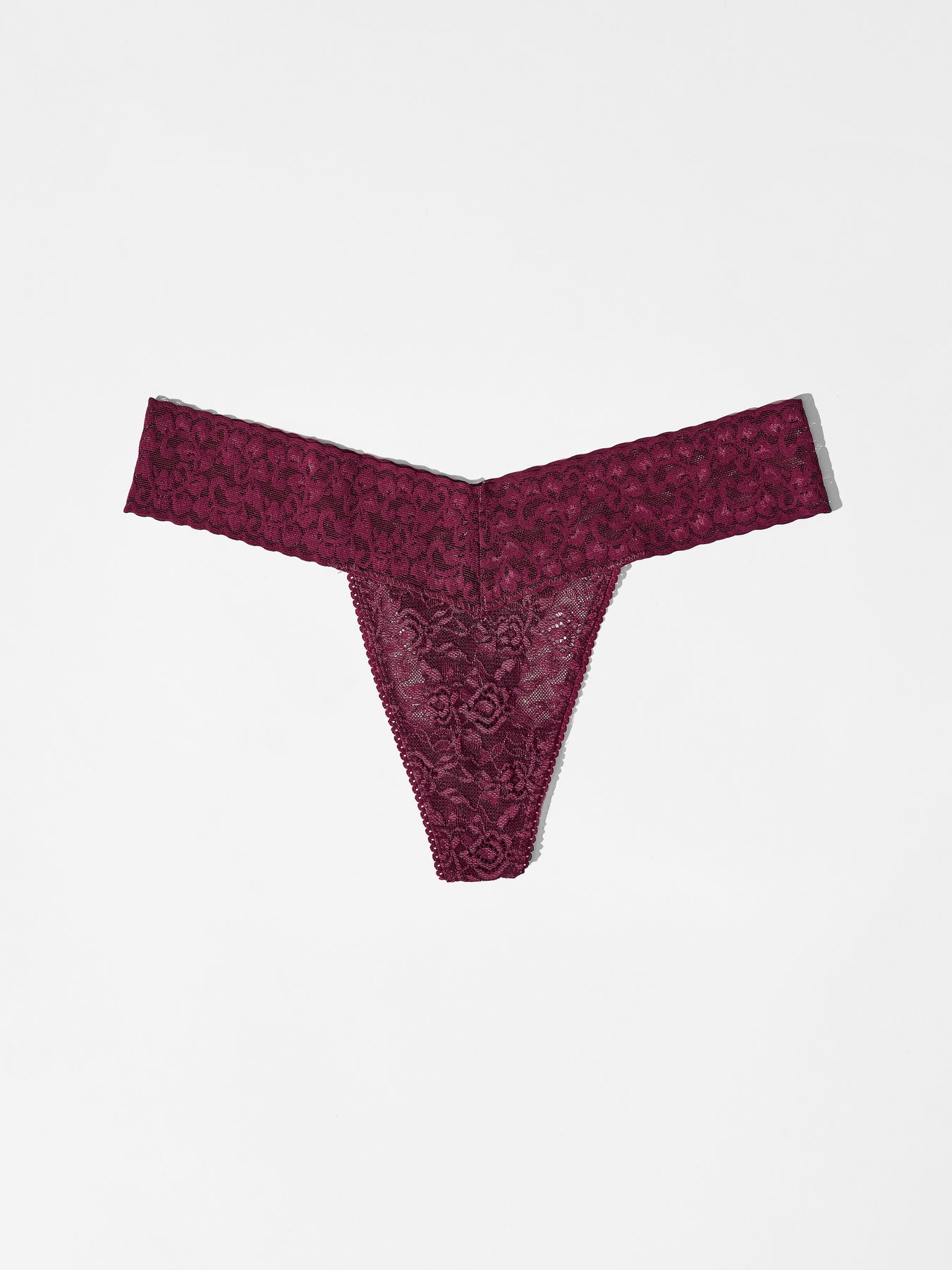 Lace Thong Bordeaux Hangover - Premiumunderkläder i unik spets | Lace ...