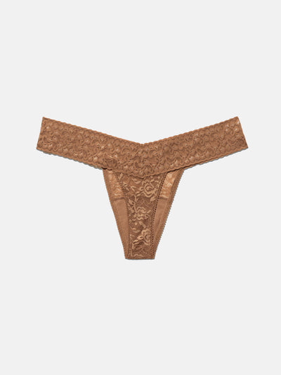 5 Pack Lace Thong - Clay