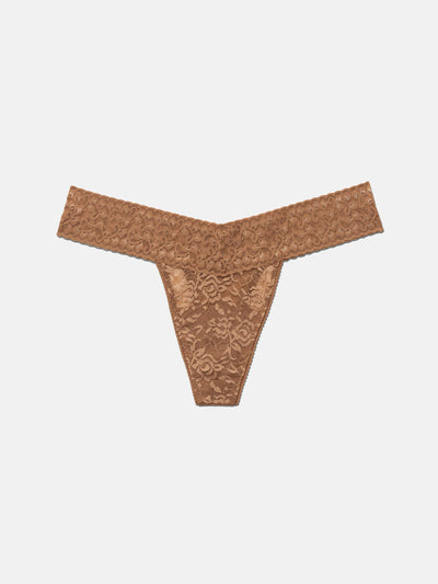 5 Pack Lace Thong - Clay