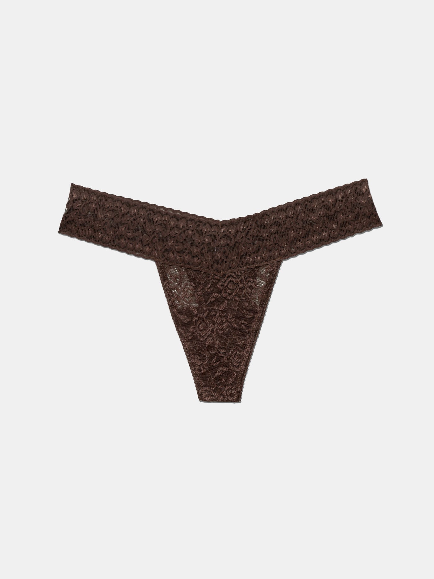 Lace Thong - Obsidian