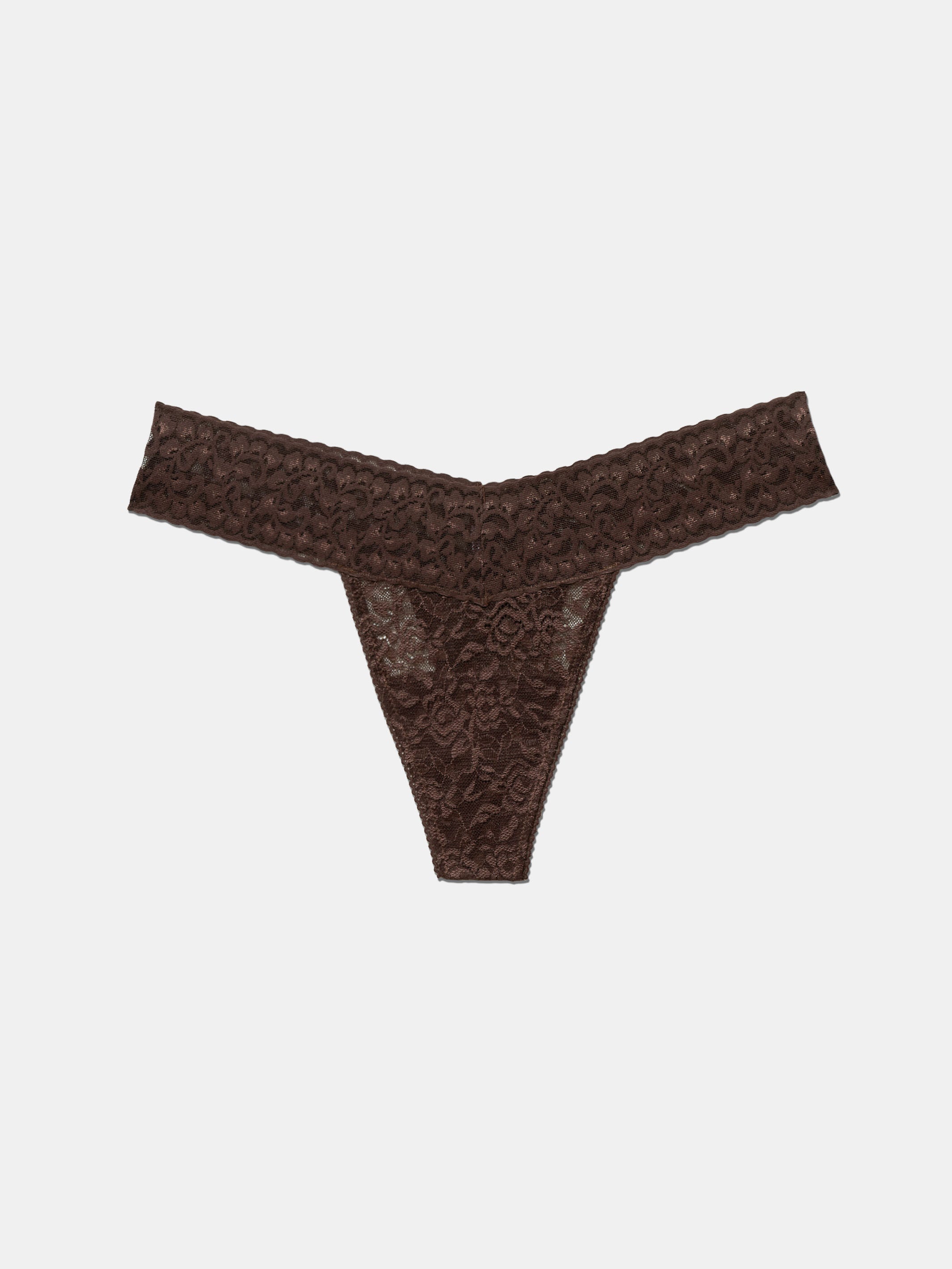 5 Pack Lace Thong - Obsidian