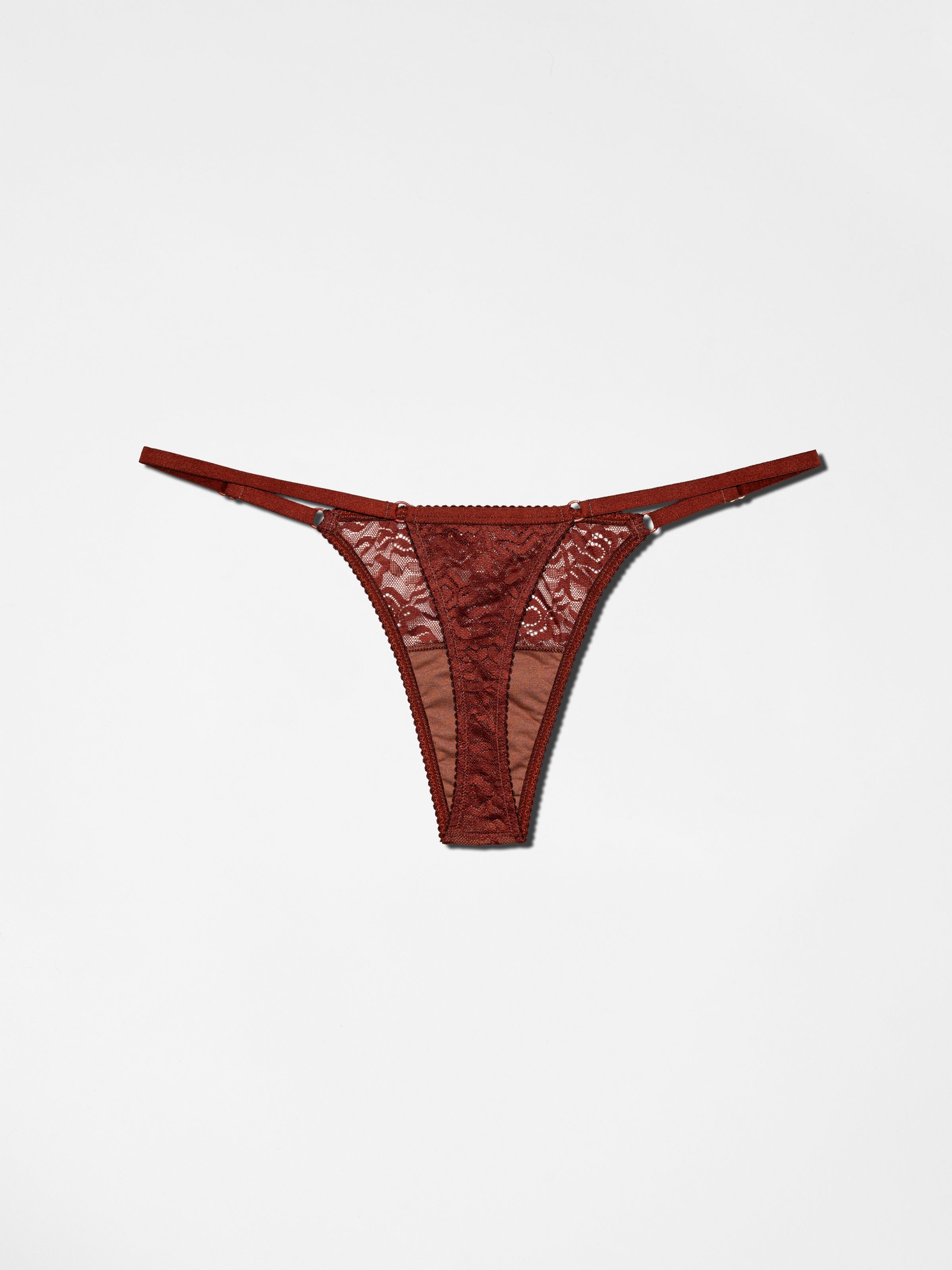 3 Pack G String - Burnt Copper - Premium Lace Underwear | Lace Laboratory