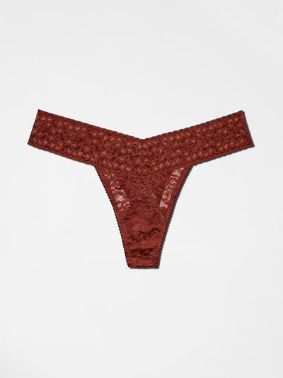 Lace Thong - Burnt Copper