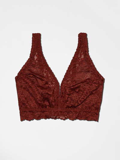Curvy Lace Bralette - Burnt Copper