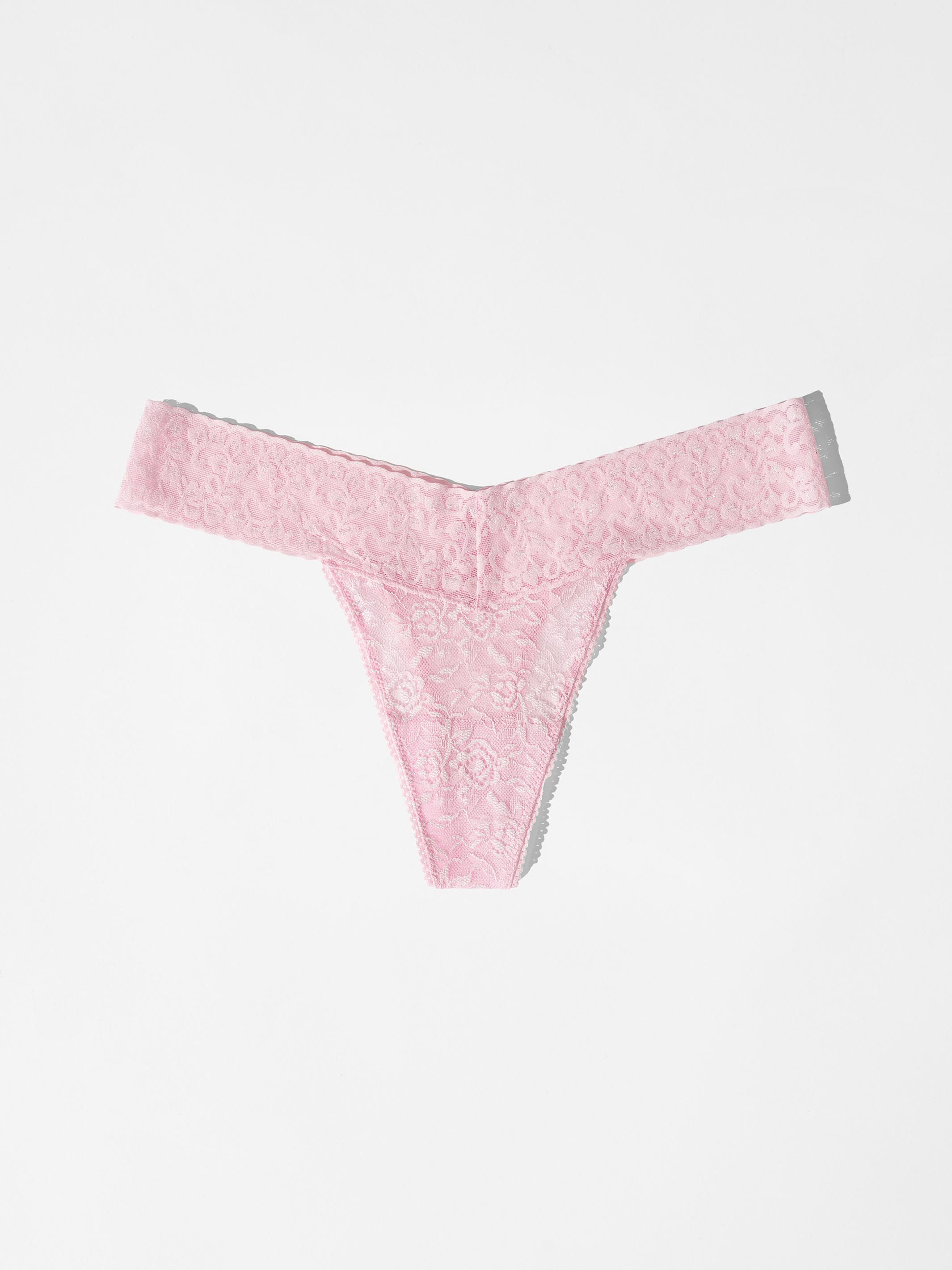 3 Pack Lace Thong - Candy Pink