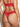 Model wearing Lace Thong in Love, back view, with a matching bralette.