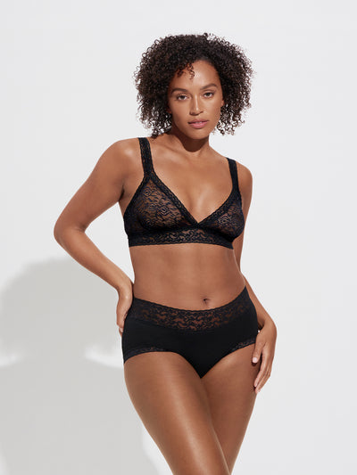 Modal Hipster + Lace Bralette - Liquorice Therapy