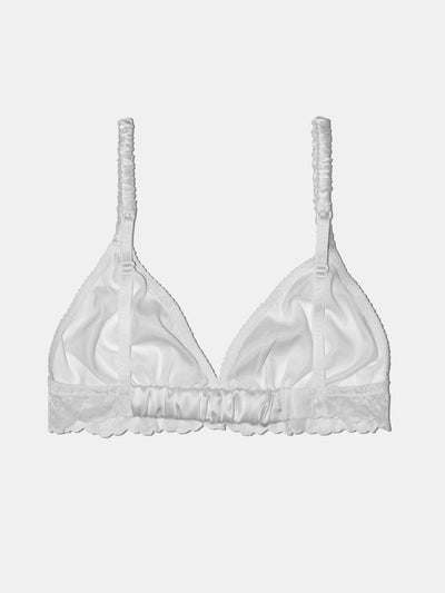 Silk Bralette - Pearl