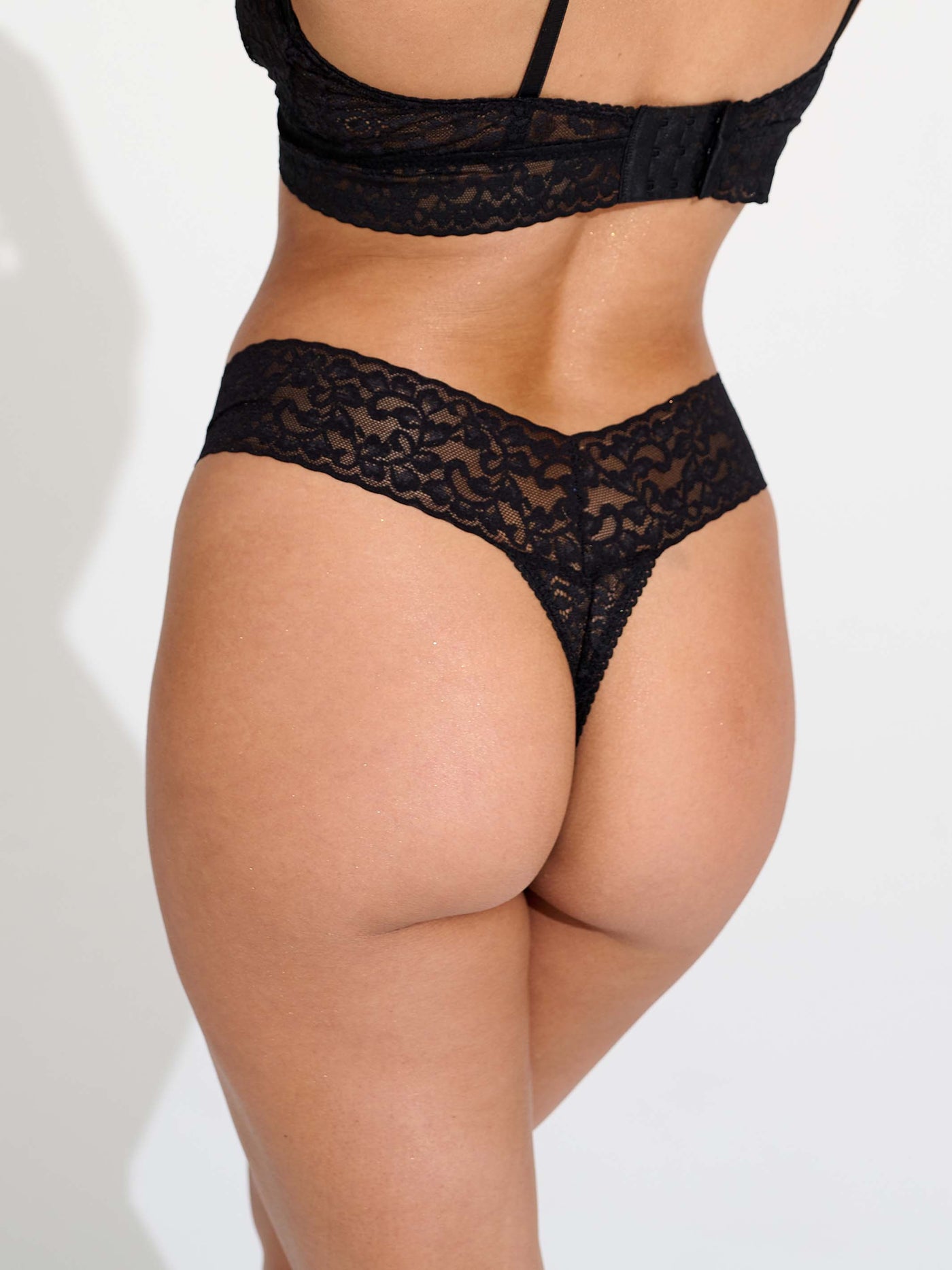 Presentbox 5 Pack Lace Thong - Liquorice Therapy