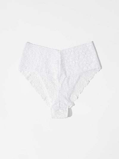 5 Pack High Waist Brazilian - Coconut White